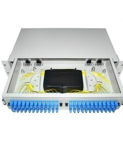 19 Rack Mount Optical ODF 2u 48 Port Fiber Optic Patch Panel
