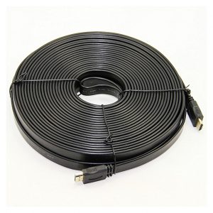 1Generic 20M Flat Noodle HDMI Cable Male To Male V1.4 3D Full HD 1080P HDTV Super Speed Black 300x300 1