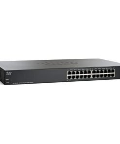 Cisco SF200-24P Smart Switch: 24 10/100 Ports, 12 of 24 PoE Ports, 2 Combo Mini-GBIC Ports