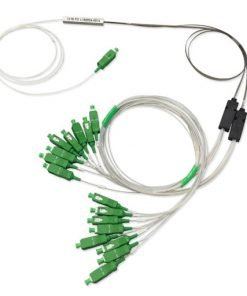 Fiber 1X16 blockless PLC splitter 900µm loosetube fiber G657A1 with LCAPC connectors
