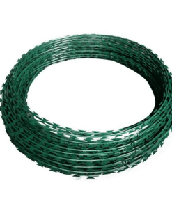 Galvanized Green Razor Wire 450mm 1
