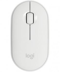 Logitech Pebble M350 Wireless Mouse with Bluetooth or USBoff white Graphite