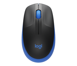 Logitech Wireless Mouse Full Size M190 Blue