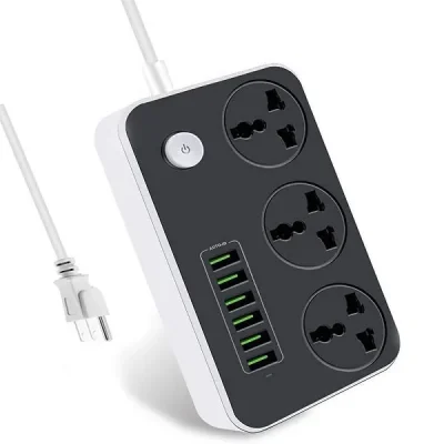 Mercury Multiport Universal Power Strip 5V 4A 3xUSB + 1X Universal Socket