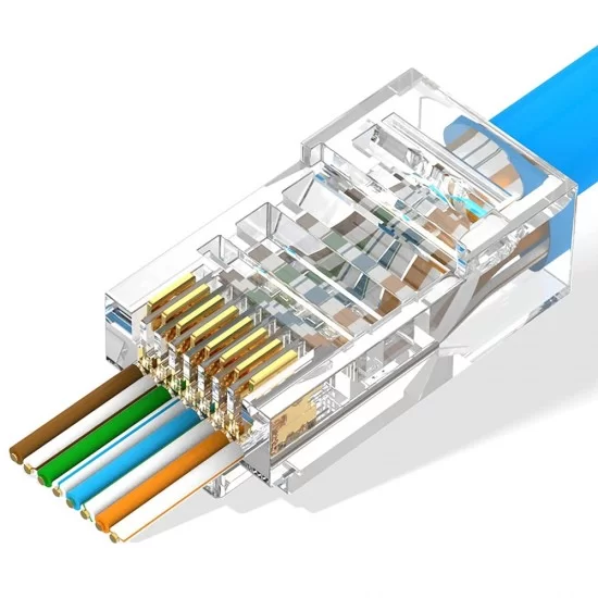 Pass Through RJ45 Ethernet Connectors