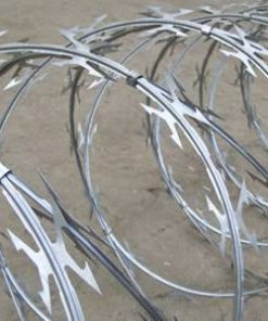 Razor wire galvanised