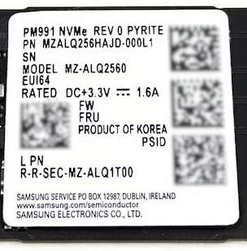 SAMSUNG INTERNAL SSD M.2 PCIe 2280 256GB MZ VLQ2560a