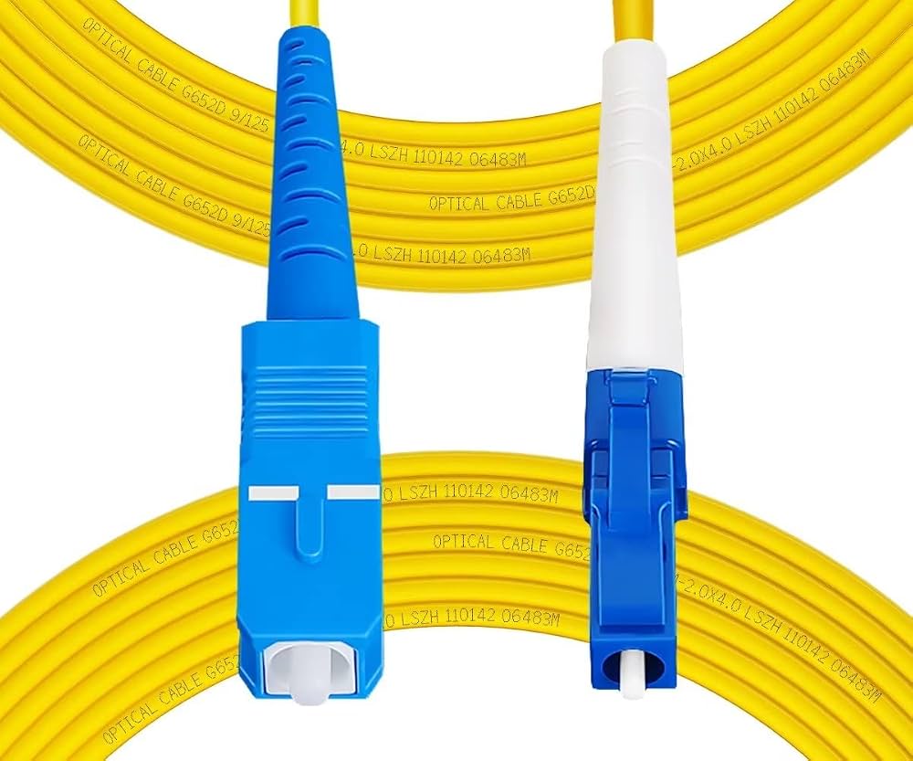 SC LC 1mtr Single Mode Simplex Fiber Patch Cords