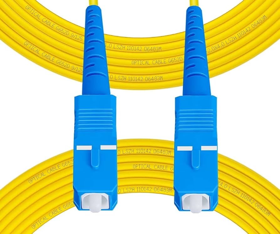 SC SC 1mtr Single Mode Simplex Fiber Patch Cords