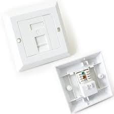 Siemon Cat 6 Single Face Plates with modules