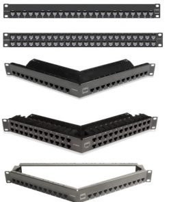 Siemon Cat 6A Shielded 24 Port Patch Panel 1rms Black