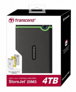 Transcend External HDD 4TB Iron Grey TS4TSJ25M3Sb
