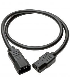 Tripp lite Heavy Duty PDU Power Cord C13 to C14 15A 250V 14 AWG 3 ft. 0.91 m Black