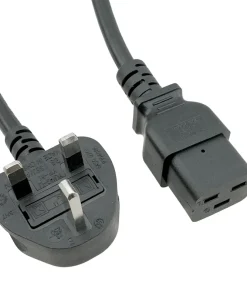 UK Computer Power Cord, C19 to BS1363