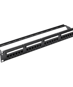 VENTION CAT.6 UTP 24 PORTS KEYSTONE PATCH PANEL BLACKa