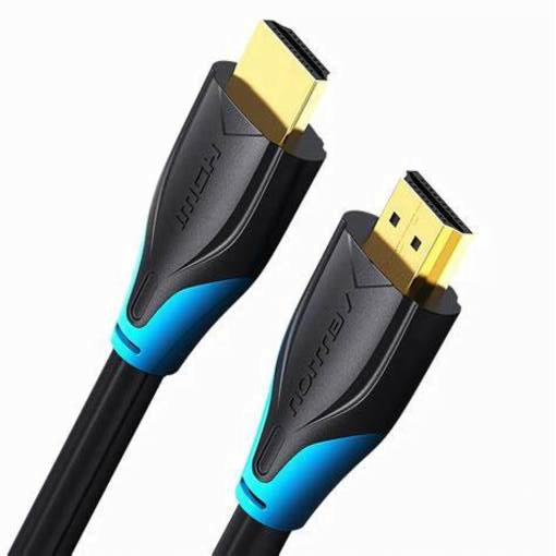 VENTION FLAT HDMI CABLE 8M BLACKa