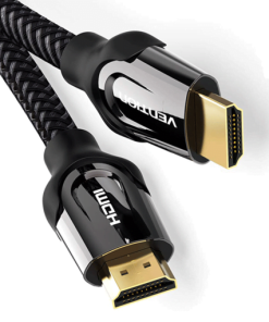 VENTION NYLON BRAIDED HDMI CABLE 2M BLACK METAL TYPE