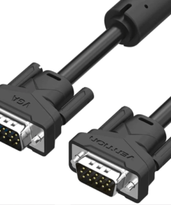 VENTION VGA36 MALE TO MALE CABLE WITH FERRITE CORES 2METER BLACK