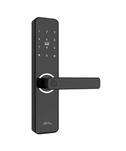 Alternative view of ZKTeco ML100 fingerprint, passcode, key, IC card & Smartphone Smart Door Lock