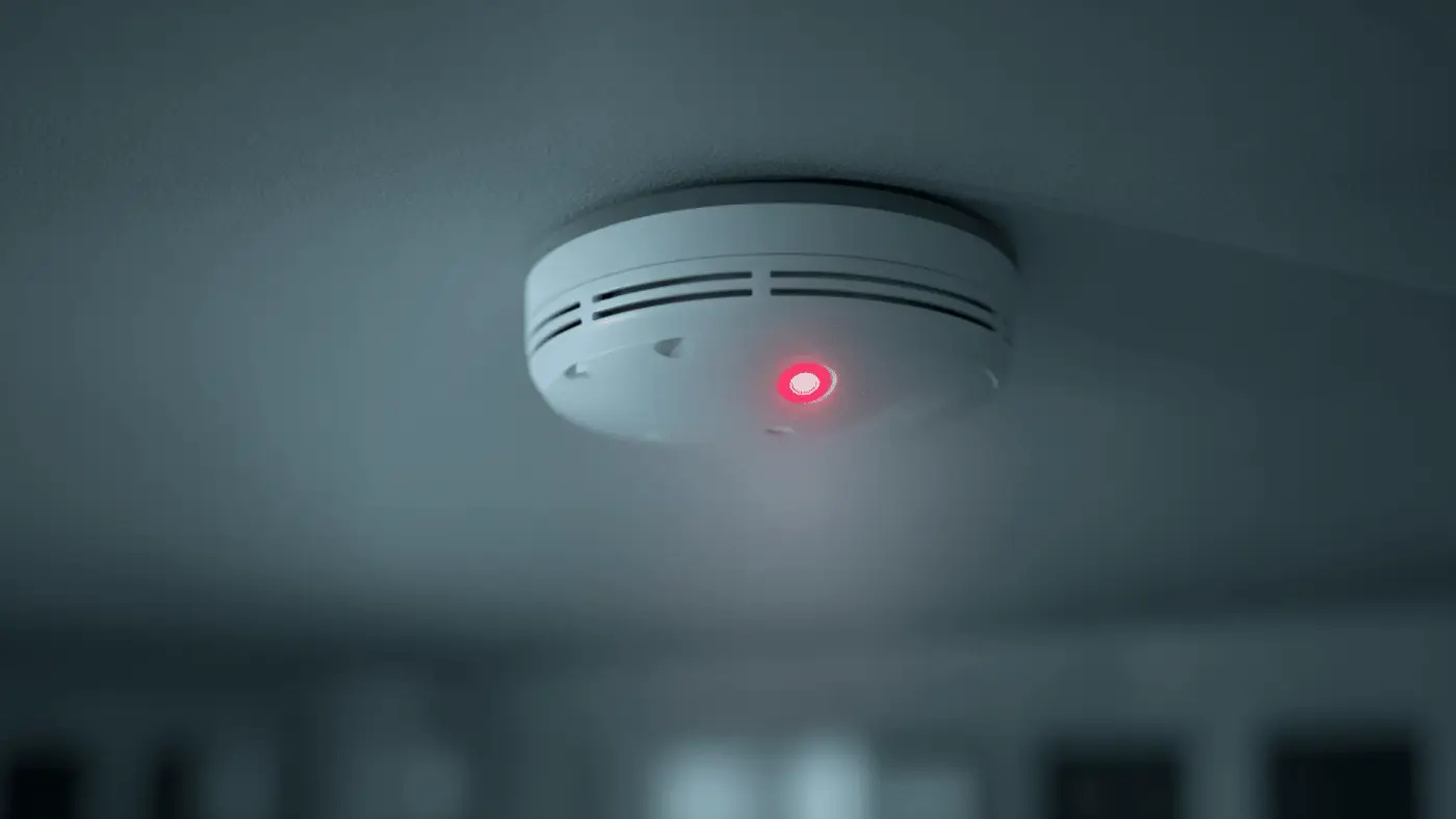 smoke detector beeping