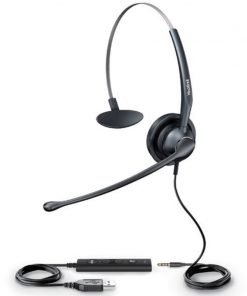 Yealink YHS33 lightweight noise cancelling call center headset with RJ9 Jack